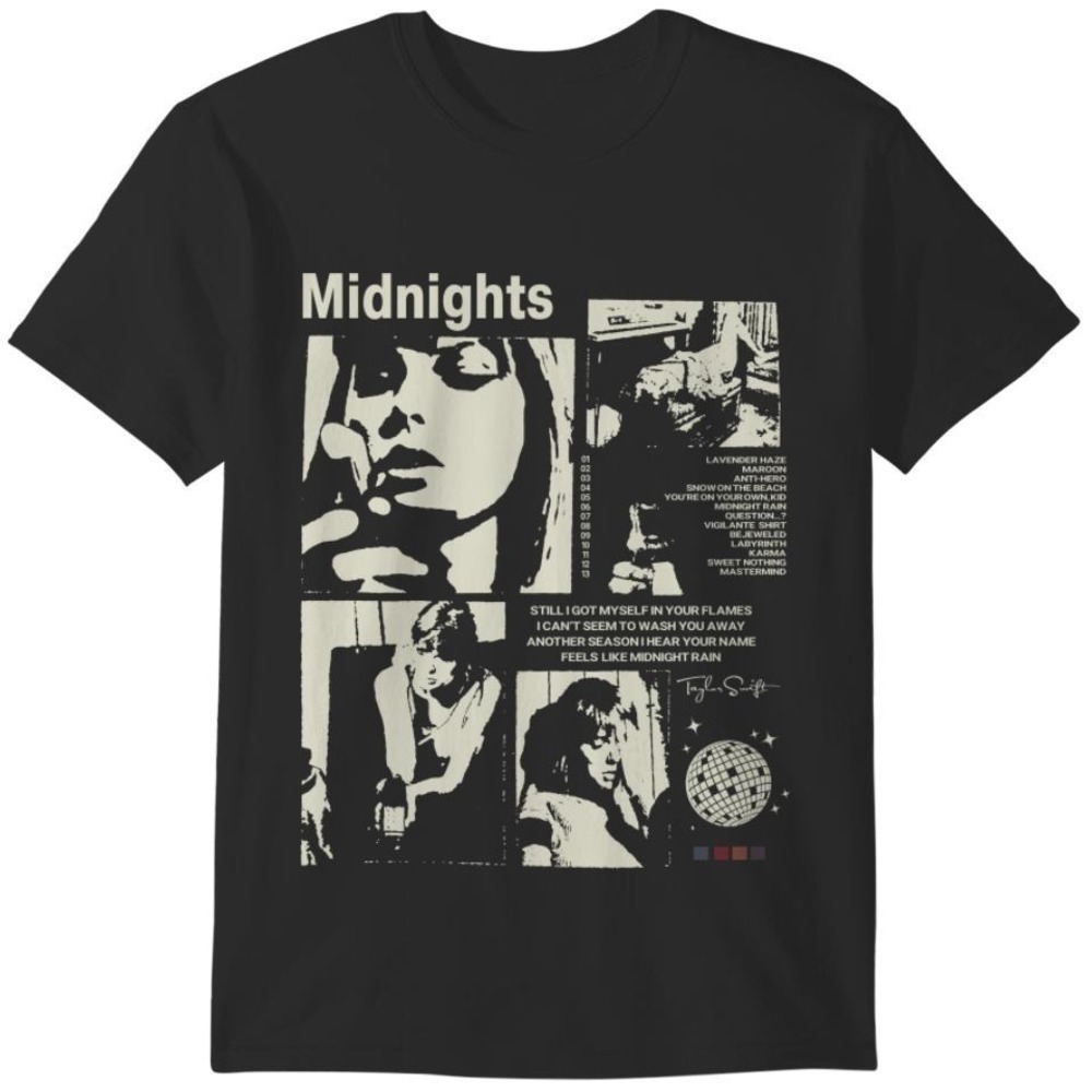 Midnights Album Tshirt Taylor Midnight Music Shirt Shirt